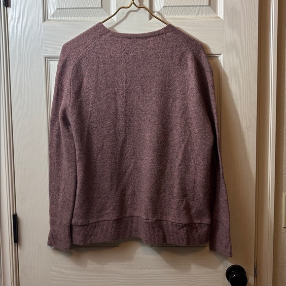 Madewell Open-Front Cardigan Sweater in Dusty Mauve - Picture 4 of 8